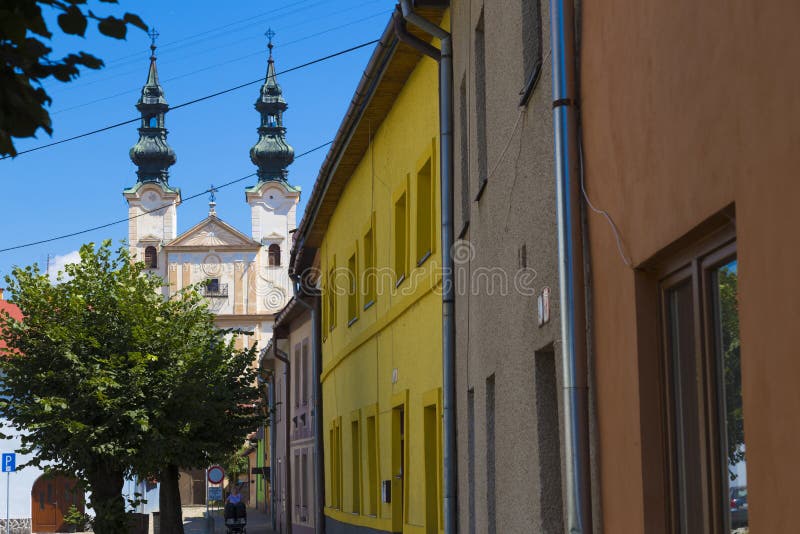 Historické centrum starého stredovekého mesta Podolinec. Slovensko. Európa