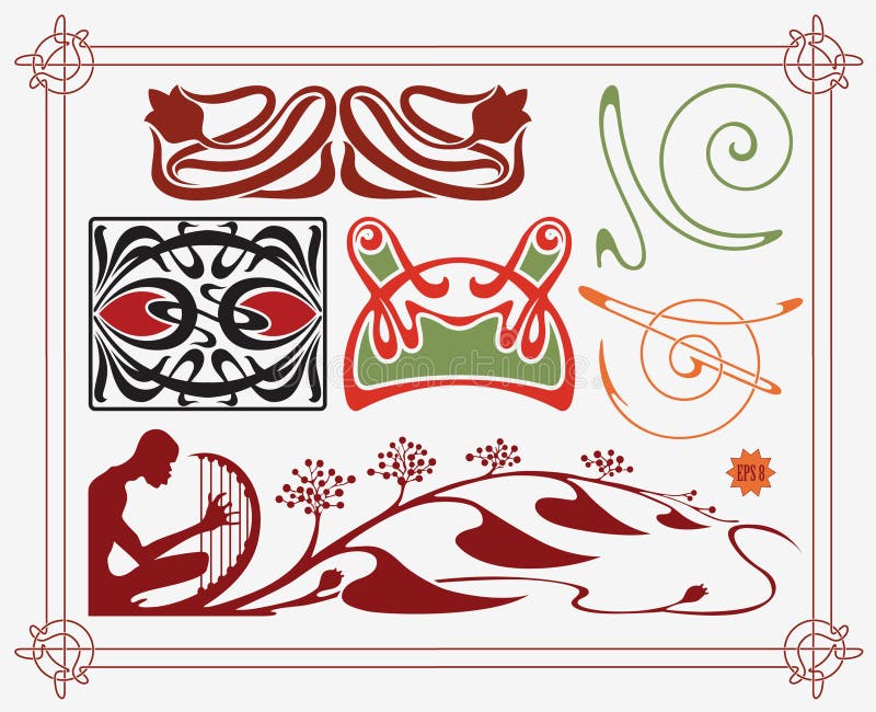 Historical Design Collection Stock Vector - Illustration of flourish