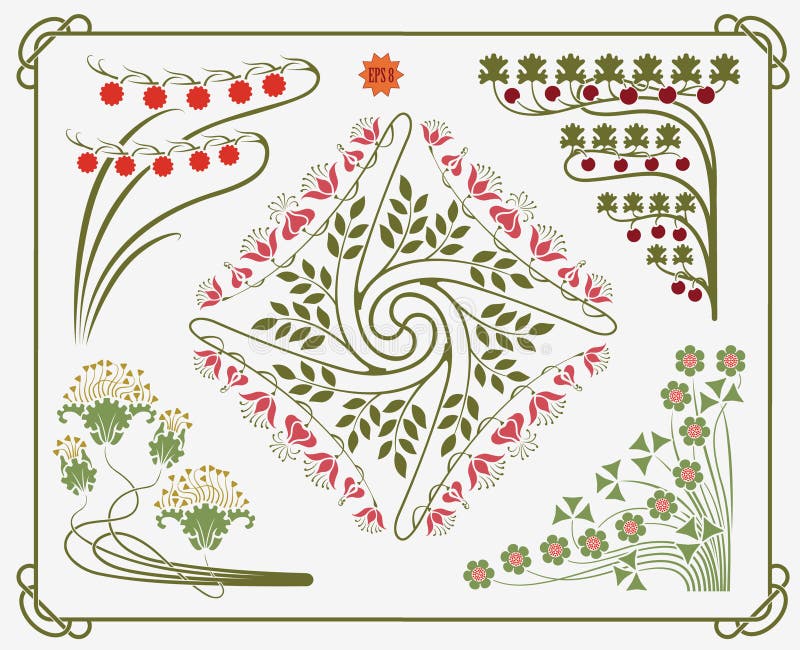 Historical Design Collection Stock Vector - Illustration of flourish