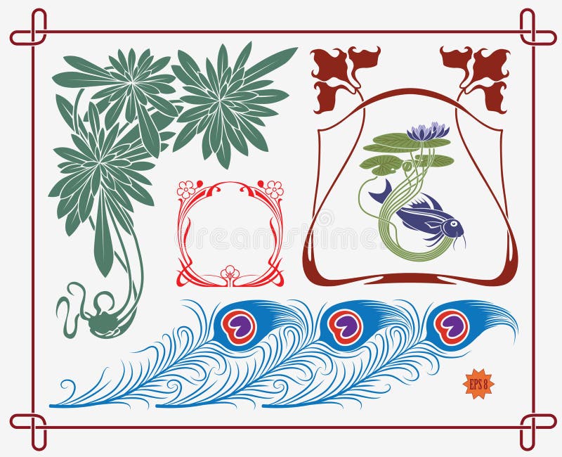 Historical Design Collection Stock Vector - Illustration of flourish