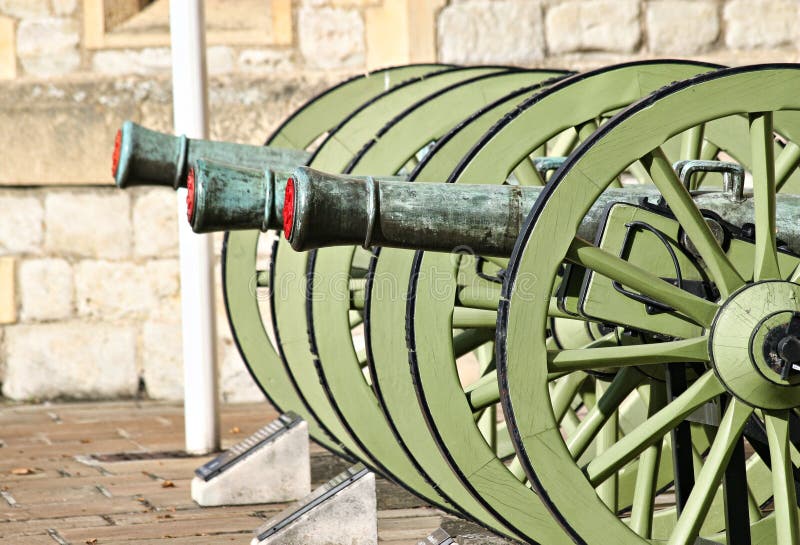 Historical guns in the Tower of London