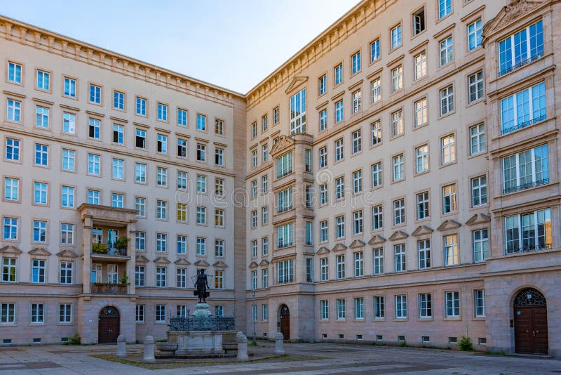 Historical Houses in the Old Town of Leipzig, Germany Stock Image