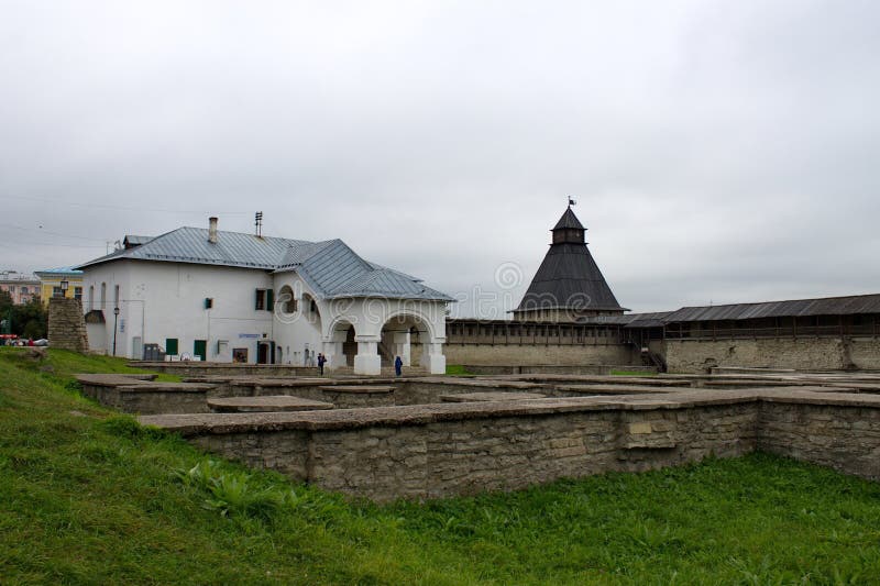 Historical monument. Ancient fortress Pskov Krom. Pskov region. Historical monument. Ancient fortress Pskov Krom. Pskov region