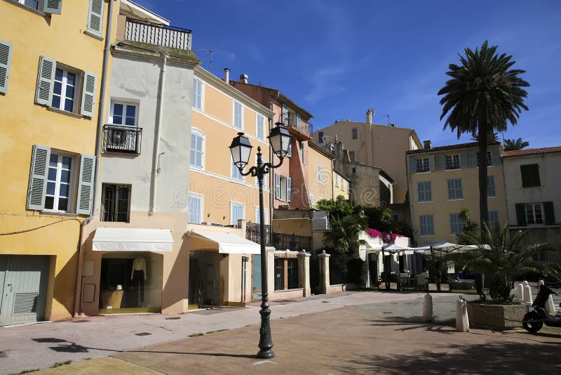 Historical Old Town of St Tropez, a Popular Resort on Mediterranean Sea ...