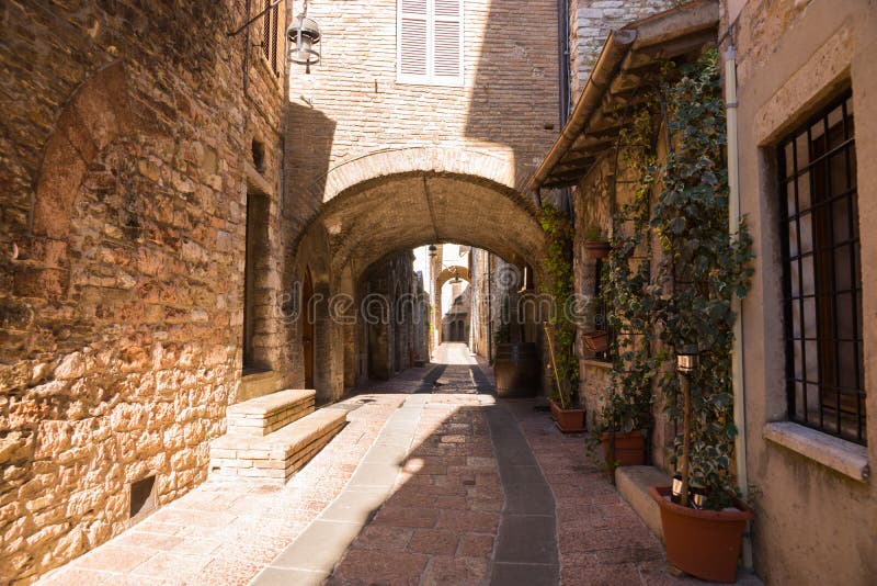 Historical street in Italy