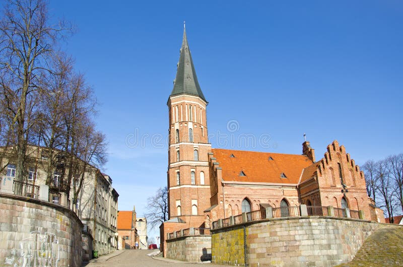 Historical Vytautas church in Kaunas, Lithuania