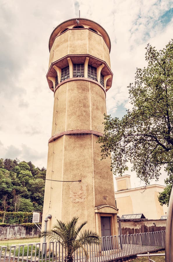 Historical water tower in in Piestany spa