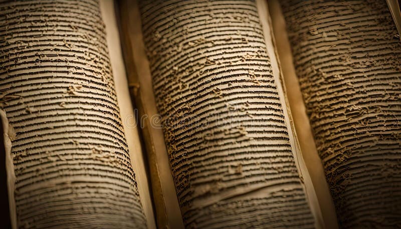 Historiska rullar från antiken stock illustrationer