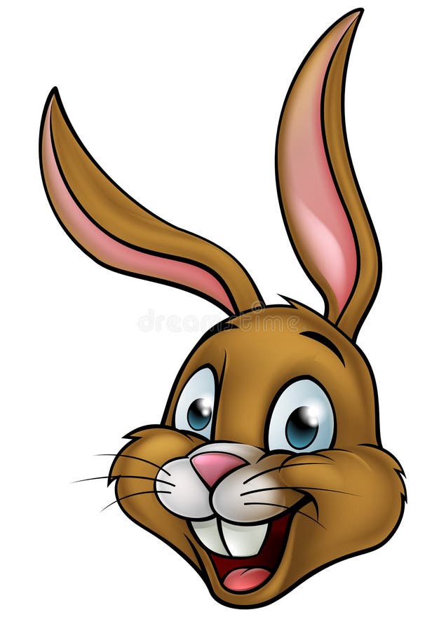 Historieta Bunny Rabbit Face ilustración del vector Historieta Bunny Rabbit Face ilustración del vector