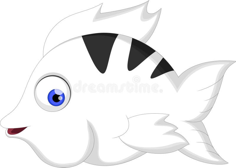 Historieta de los pescados del ángel ilustración del vector Historieta de los pescados del ángel ilustración del vector