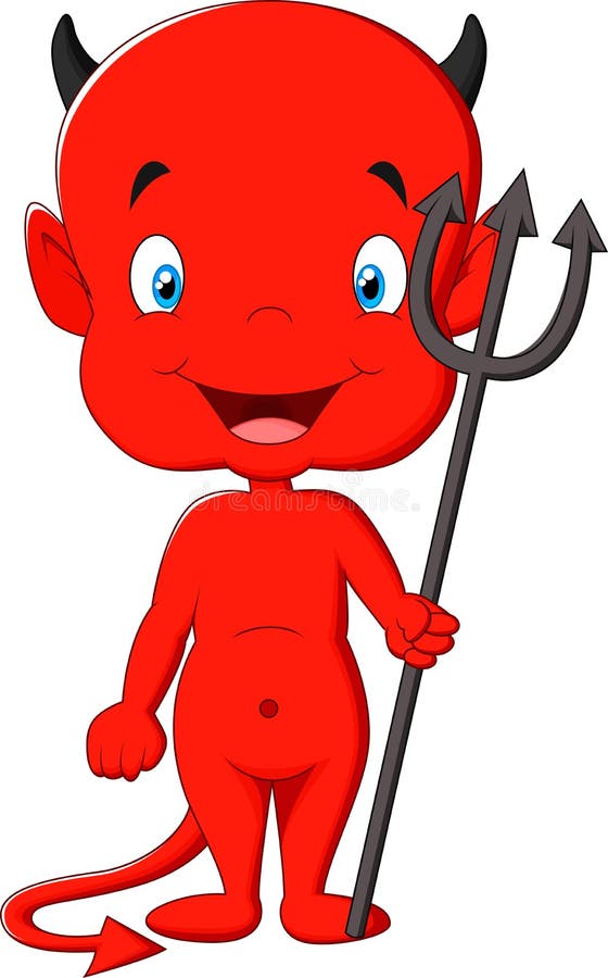 Historieta del diablo rojo ilustración del vector Historieta del diablo rojo ilustración del vector