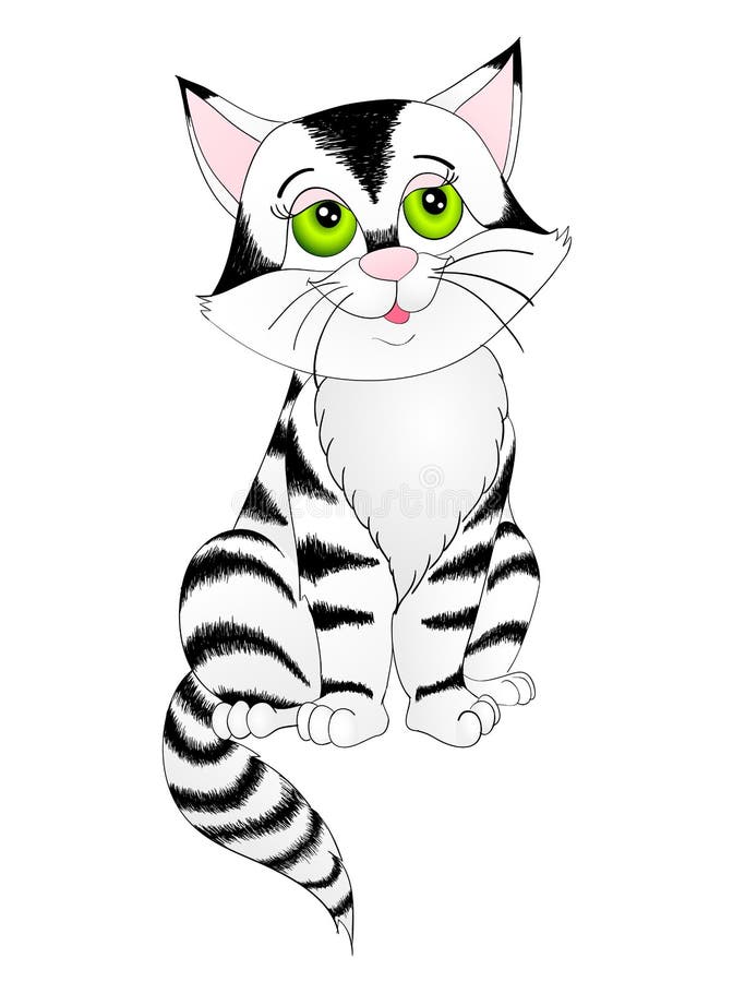 Dibujo animado de atigrado ilustración del vector