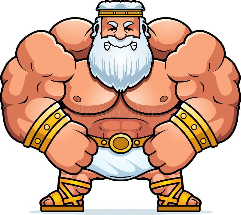 Historieta enojada Zeus libre illustration Historieta enojada Zeus libre illustration