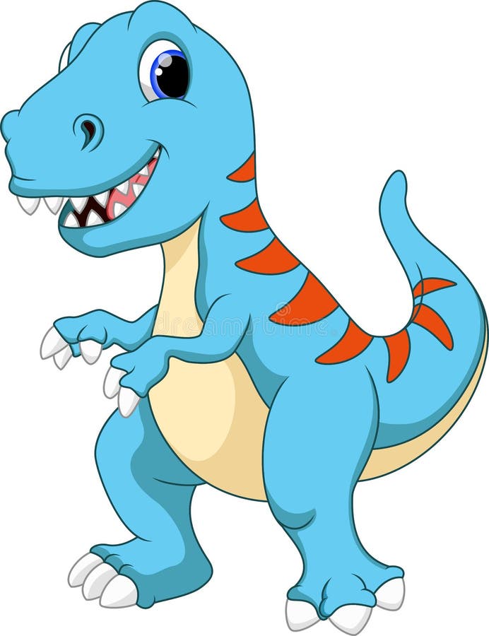 Historieta linda del tiranosaurio ilustración del vector Historieta linda del tiranosaurio ilustración del vector