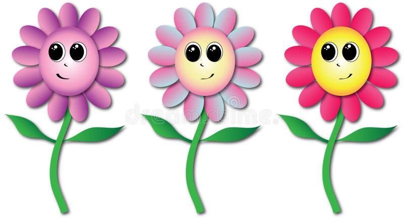 Historieta Sonriente De Tres Flores Stock de ilustración - Ilustración de acortar, historieta: 118485644 Historieta Sonriente De Tres Flores Stock de ilustración - Ilustración de acortar, historieta: 118485644