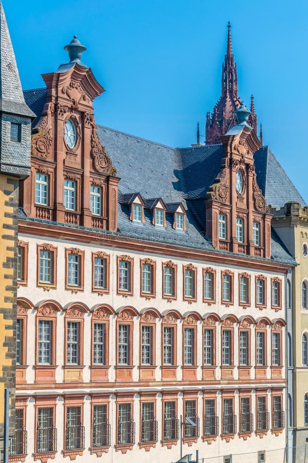 Historisch museum in frankfurt - duitsland royalty-vrije stock afbeeldingen