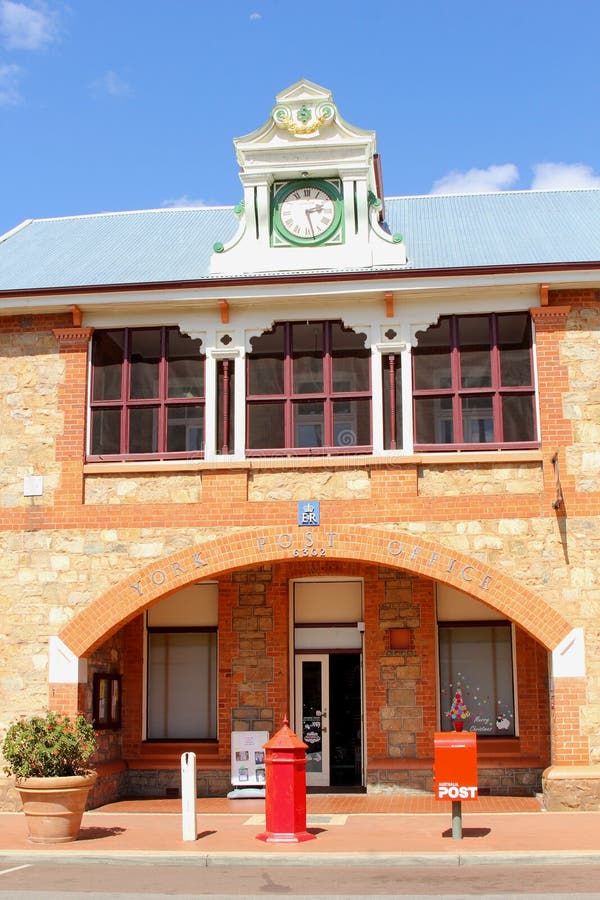 Historisch Postkantoor in York, Westelijk Australië royalty-vrije stock foto Historisch Postkantoor in York, Westelijk Australië royalty-vrije stock foto
