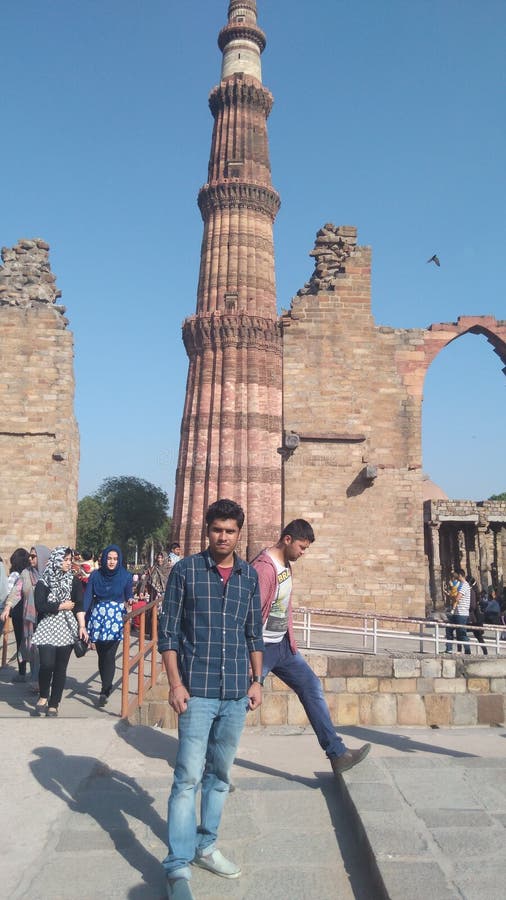 The Qutub Minar, also spelled as Qutb Minar, is a minaret that forms part of the Qutb complex, a UNESCO World Heritage Site in the Mehrauli area of Delhi, India. Qutb Minar is a 73-metre 239.5 feet tall tapering tower of five storeys, with a 14.3 metres 47 feet base diameter, reducing to 2.7 metres 9 feet at the top of the peak. It contains a spiral staircase of 379 steps. Its design is thought to have been based on the Minaret of Jam, in western Afghanistan.

Qutb ud Din Aibak, founder of the Delhi Sultanate, started construction of the Qutb Minar`s first storey around 1192. In 1220, Aibak`s successor and son-in-law Shamsuddin Iltutmish completed a further three storeys. In 1369, a lightning strike destroyed the top storey. Firoz Shah Tughlaq replaced the damaged storey, and added one more. Sher Shah Suri also added an entrance to this tower while he was ruling and Humayun was in exile. The Qutub Minar, also spelled as Qutb Minar, is a minaret that forms part of the Qutb complex, a UNESCO World Heritage Site in the Mehrauli area of Delhi, India. Qutb Minar is a 73-metre 239.5 feet tall tapering tower of five storeys, with a 14.3 metres 47 feet base diameter, reducing to 2.7 metres 9 feet at the top of the peak. It contains a spiral staircase of 379 steps. Its design is thought to have been based on the Minaret of Jam, in western Afghanistan.

Qutb ud Din Aibak, founder of the Delhi Sultanate, started construction of the Qutb Minar`s first storey around 1192. In 1220, Aibak`s successor and son-in-law Shamsuddin Iltutmish completed a further three storeys. In 1369, a lightning strike destroyed the top storey. Firoz Shah Tughlaq replaced the damaged storey, and added one more. Sher Shah Suri also added an entrance to this tower while he was ruling and Humayun was in exile.