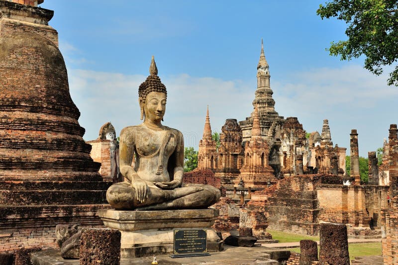 Historischer Park Sukothai stockfotografie Historischer Park Sukothai stockfotografie