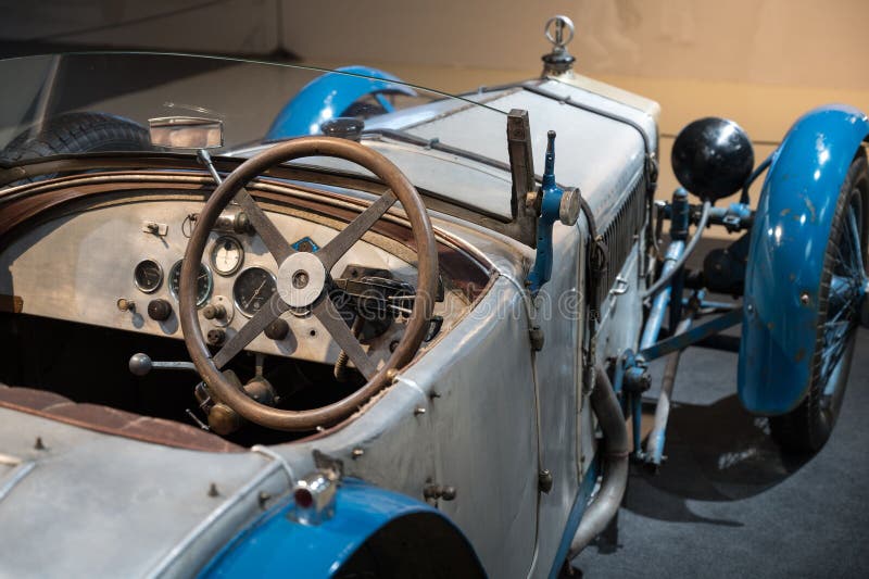 Historisches 1927 gephi tracta racta racing car with engine and frontwheel drive stockfoto
