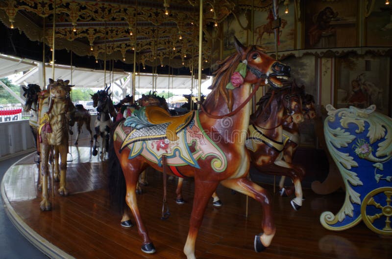 Historisches Karussell lizenzfreie stockbilder
