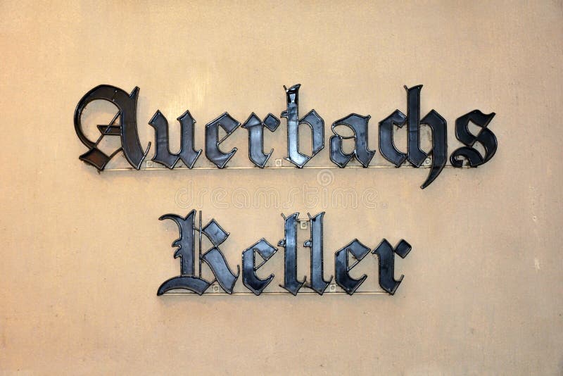 Historisches Restaurant Auerbachs Keller in Leipzig Deutschland