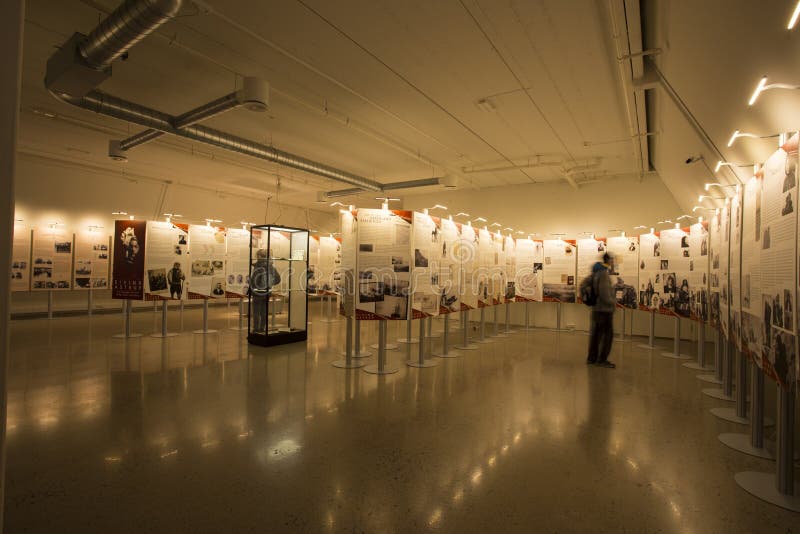 Historisk och trevlig sikt inom av vetenskapsmuseum royaltyfria foton