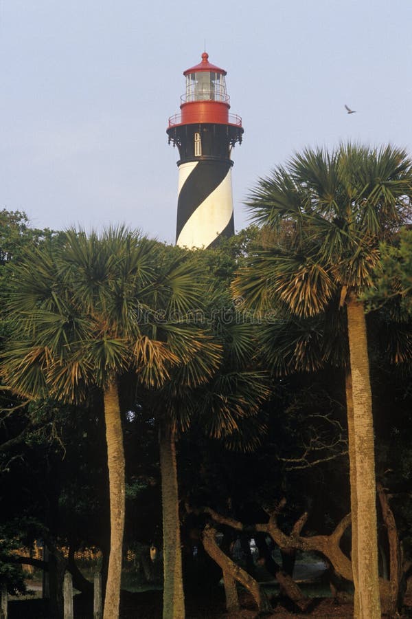 Historisk St Augustine Lighthouse i St Augustine, FL