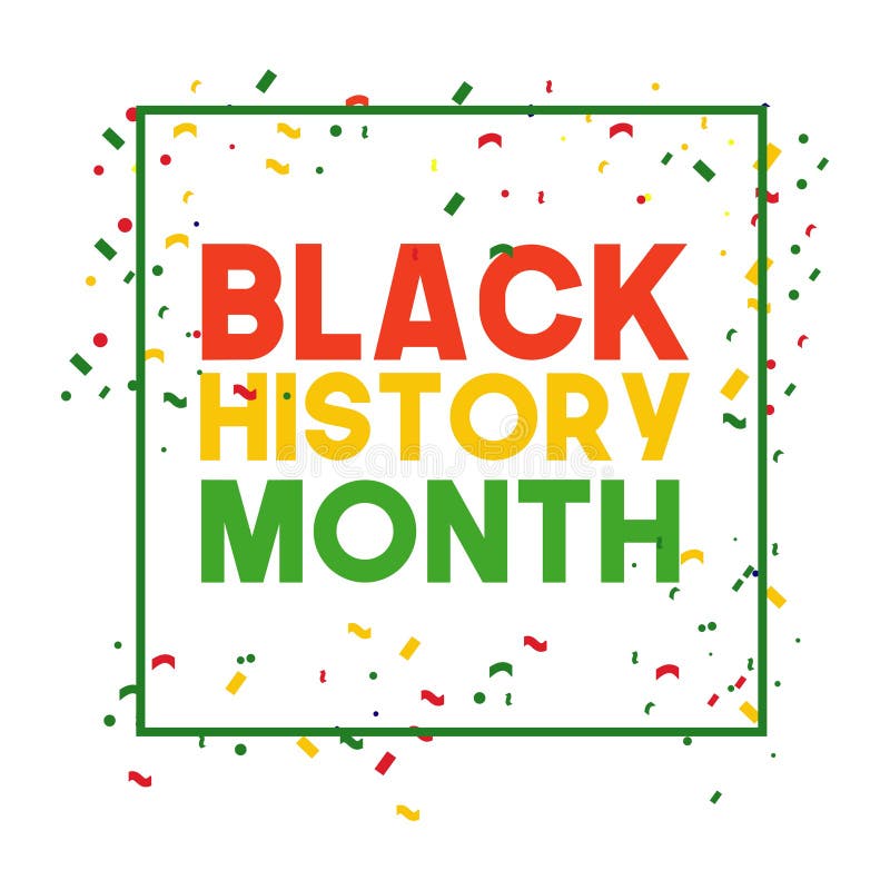 Black History Month Vector Template Design Illustrator