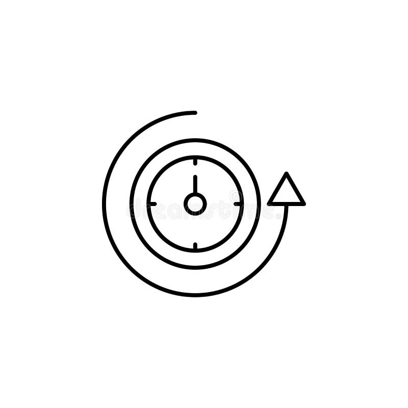 History, History, Clock, Time Icon. Simple Glyph, Flat Vector of