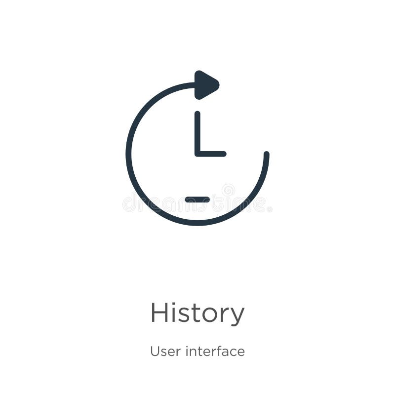 History Icon Vector. Trendy Flat History Icon from User Interface