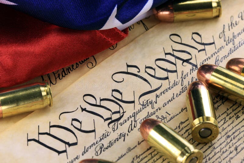 History of the Second Amendment - Bullets on Bill of Rights Stock Image -  Image of bullet, freedom: 36128177