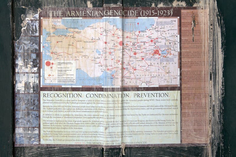 The map of the armenian genocide history on the wall along the street in the armenian area in the Jerusalem old town, Jerusalem, Israel. The map of the armenian genocide history on the wall along the street in the armenian area in the Jerusalem old town, Jerusalem, Israel