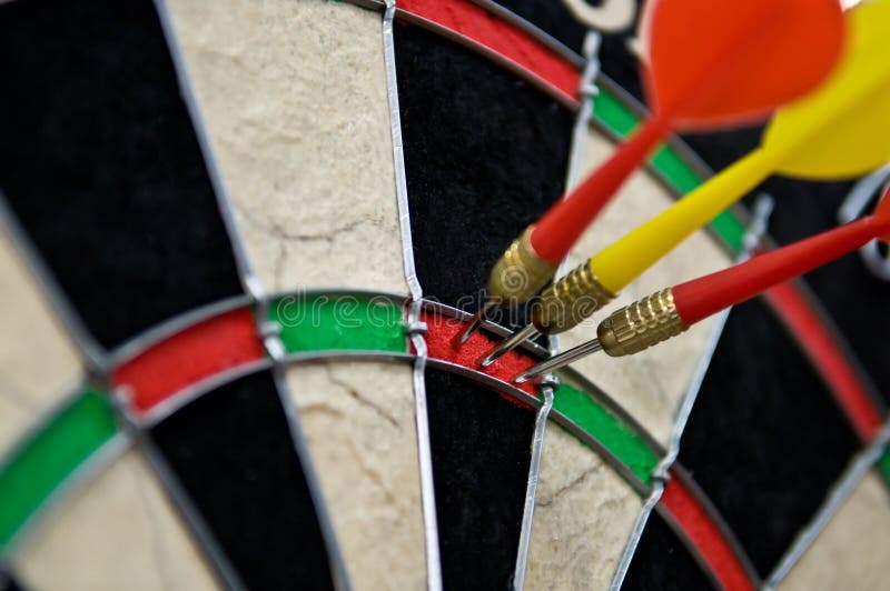 Hit point in darts stock photos Hit point in darts stock photos