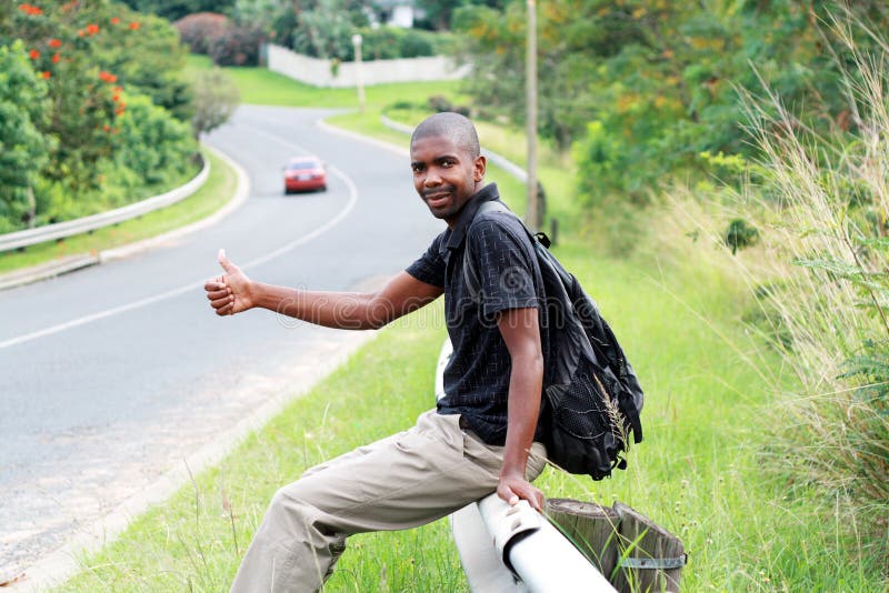 Hitchhiking человек