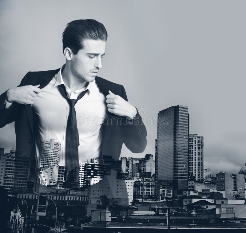 Hitting the City Streets. Composite Image of a Welldressed Man