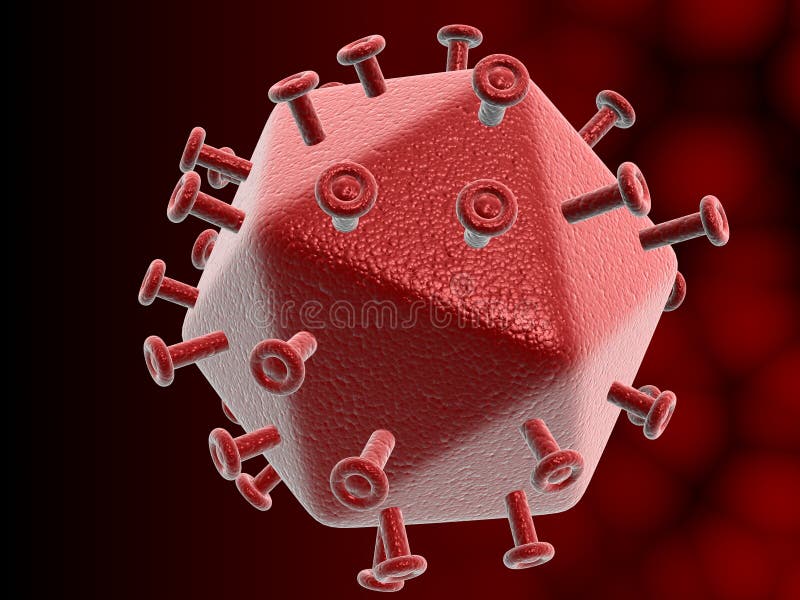 HIV virus clossup