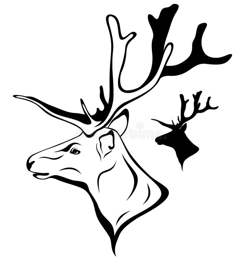 hjortvektor royaltyfri illustrationer hjortvektor royaltyfri illustrationer