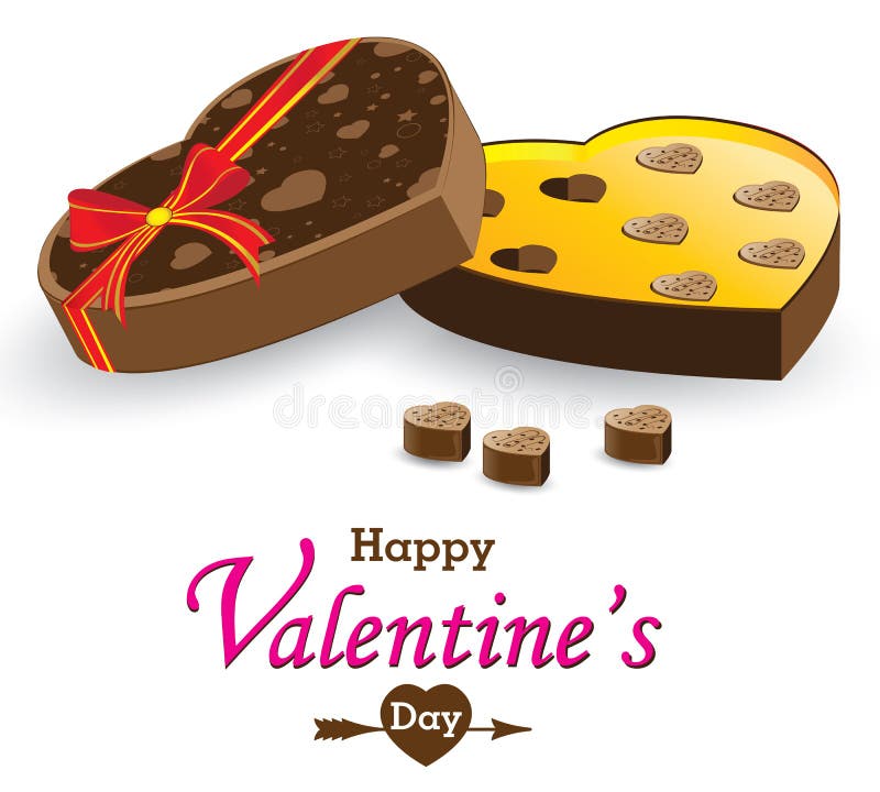 Hjärtaask och gåvaask som isoleras på vit bakgrund Valentin dag- och hjärtachokladask som isoleras på vit bakgrund stock illustrationer Hjärtaask och gåvaask som isoleras på vit bakgrund Valentin dag- och hjärtachokladask som isoleras på vit bakgrund stock illustrationer