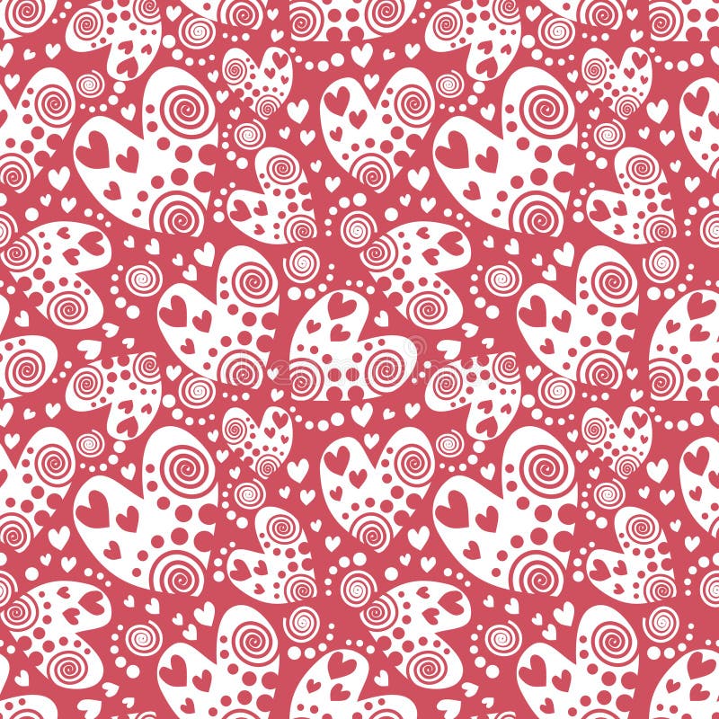 hjärtor mönsan den seamless vektorn Bakgrund med vit hand drog dekorativa symboler och dekorativa beståndsdelar på rosa färgerna vektor illustrationer hjärtor mönsan den seamless vektorn Bakgrund med vit hand drog dekorativa symboler och dekorativa beståndsdelar på rosa färgerna vektor illustrationer