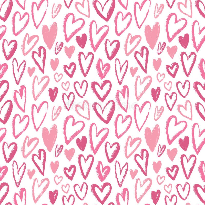 hjärtor mönsan seamless Vektor som upprepar textur Rosa färger smyckar för inpackningspapper, ungetextildesign eller modetryck Va stock illustrationer hjärtor mönsan seamless Vektor som upprepar textur Rosa färger smyckar för inpackningspapper, ungetextildesign eller modetryck Va stock illustrationer