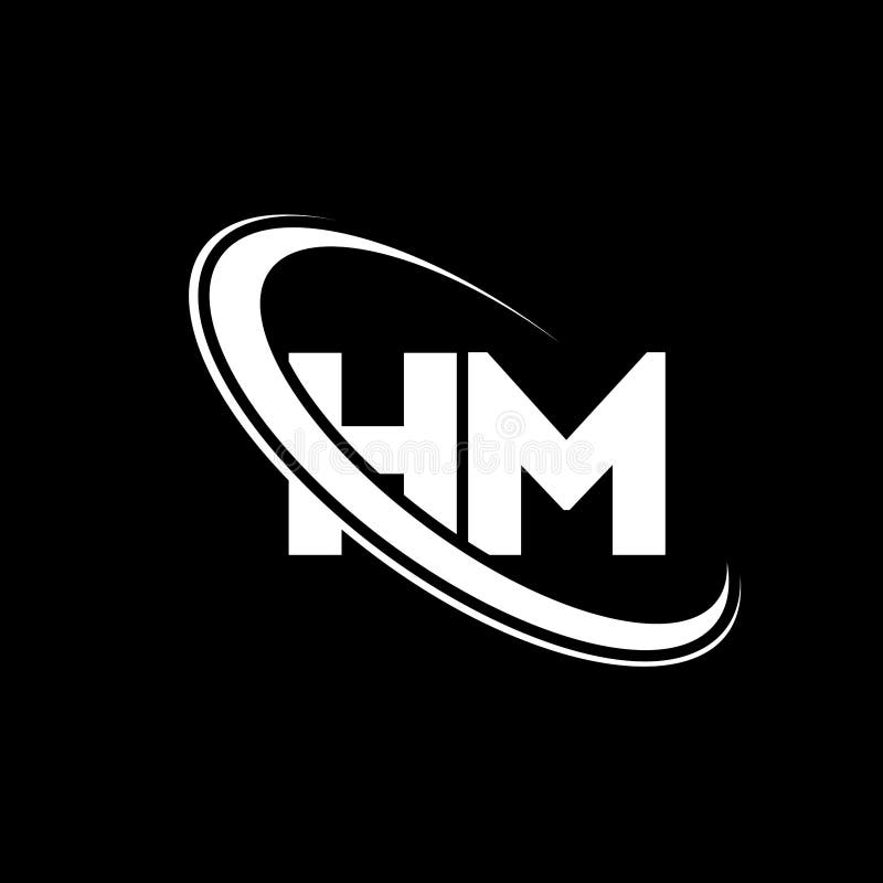 HM Logo. H M Design. White HM Letter. HM/H M Letter Logo Design ...
