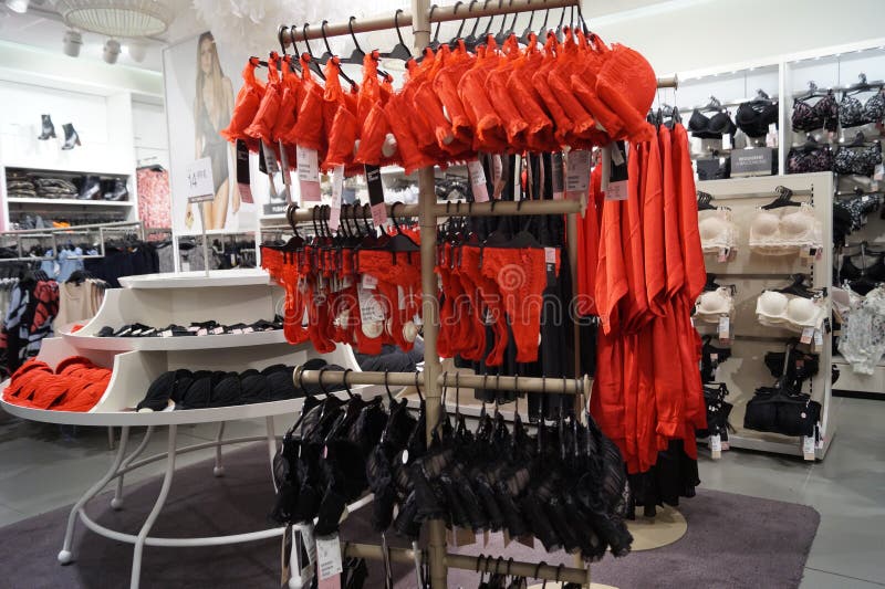 HM underwear shop editorial photo. Image of desire, style - 47335121