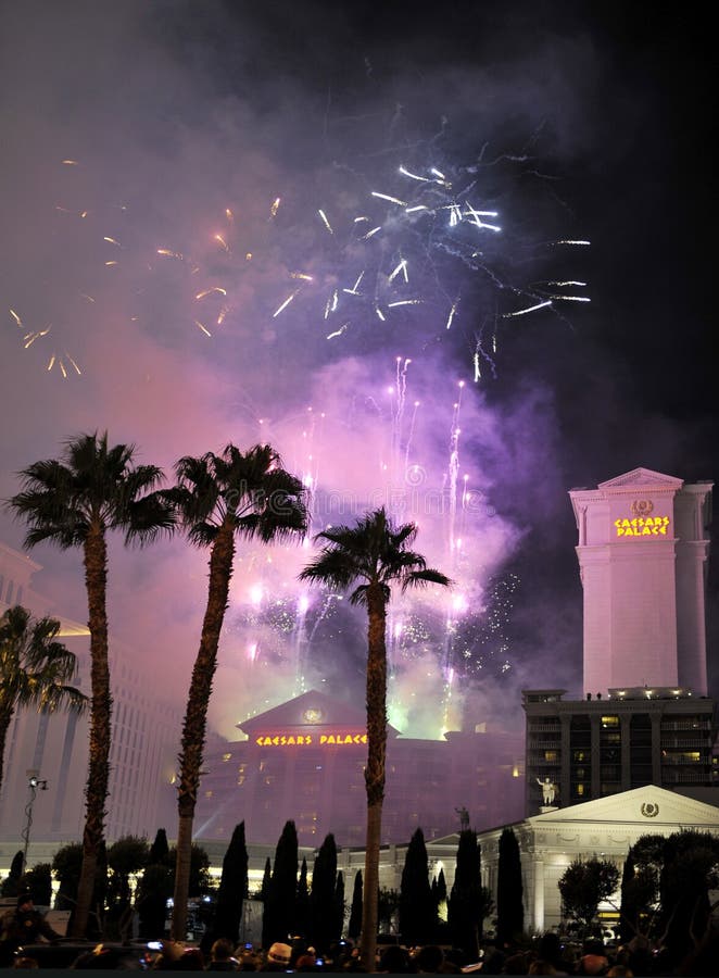 USA, LAS VEGAS, 01 JANUARY 2011: the Meeting of New 2011 in Las Vegase. Street celebrations. Salute. Fireworks. USA, LAS VEGAS, 01 JANUARY 2011: the Meeting of New 2011 in Las Vegase. Street celebrations. Salute. Fireworks.