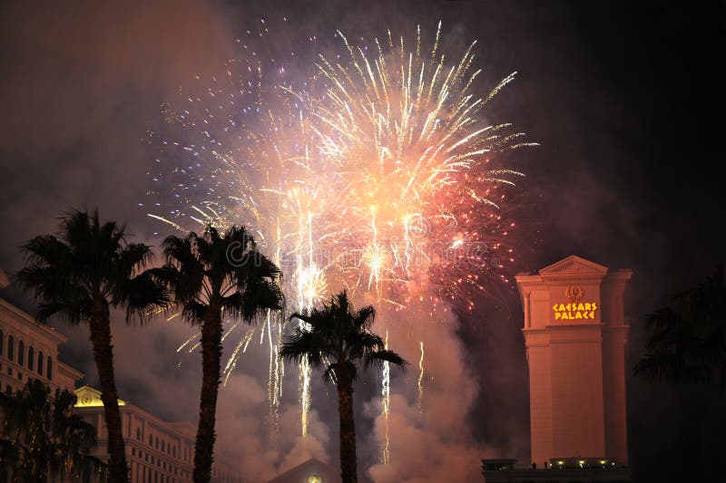 USA, LAS VEGAS, 01 JANUARY 2011: the Meeting of New 2011 in Las Vegase. Street celebrations. Salute. Fireworks. USA, LAS VEGAS, 01 JANUARY 2011: the Meeting of New 2011 in Las Vegase. Street celebrations. Salute. Fireworks.