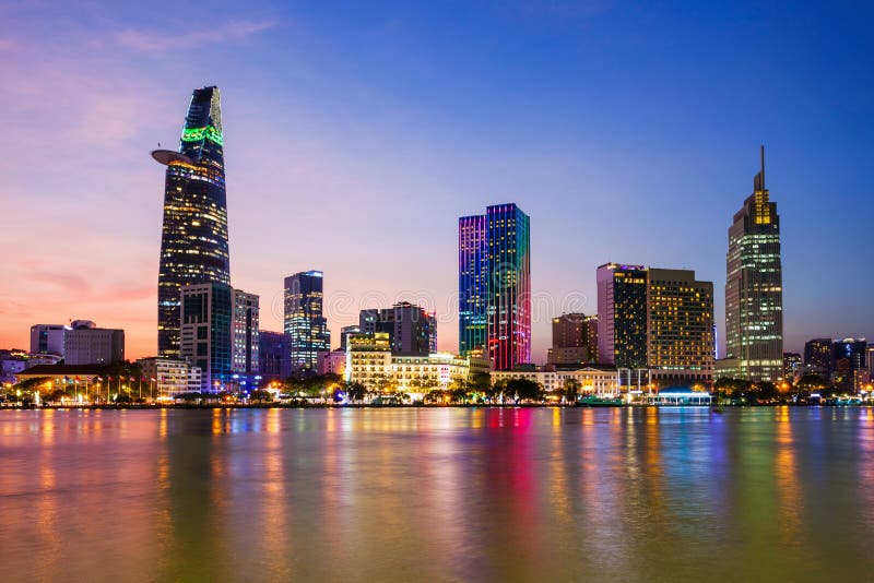 Ho Chi Minh city skyline royalty free stock photos Ho Chi Minh city skyline royalty free stock photos