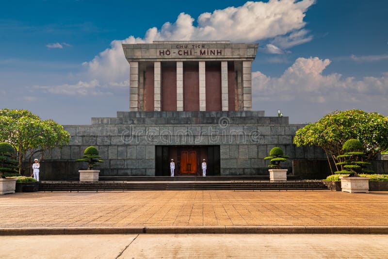 Ho Chi Minh Mausoleum in Hanoi, Vietnam in a summer day stock photography Ho Chi Minh Mausoleum in Hanoi, Vietnam in a summer day stock photography