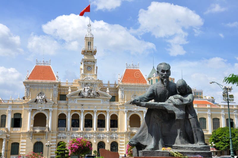 Ho Chi Minh Ville Hall images libres de droits Ho Chi Minh Ville Hall images libres de droits