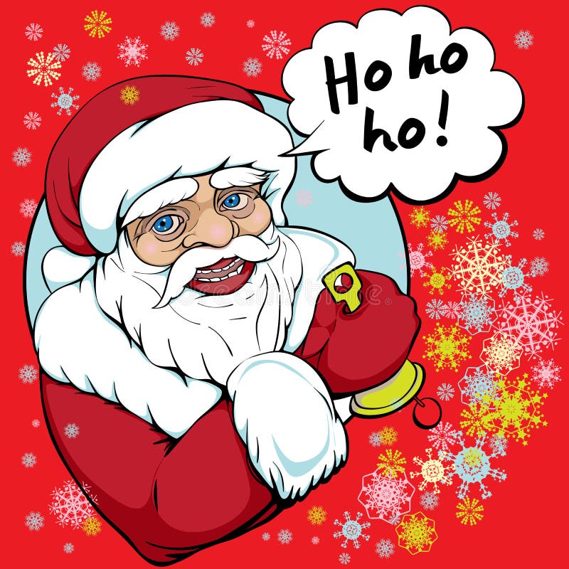 Ho Ho Ho Santa Illustration De Vecteur Illustration Du Personne 35554271 