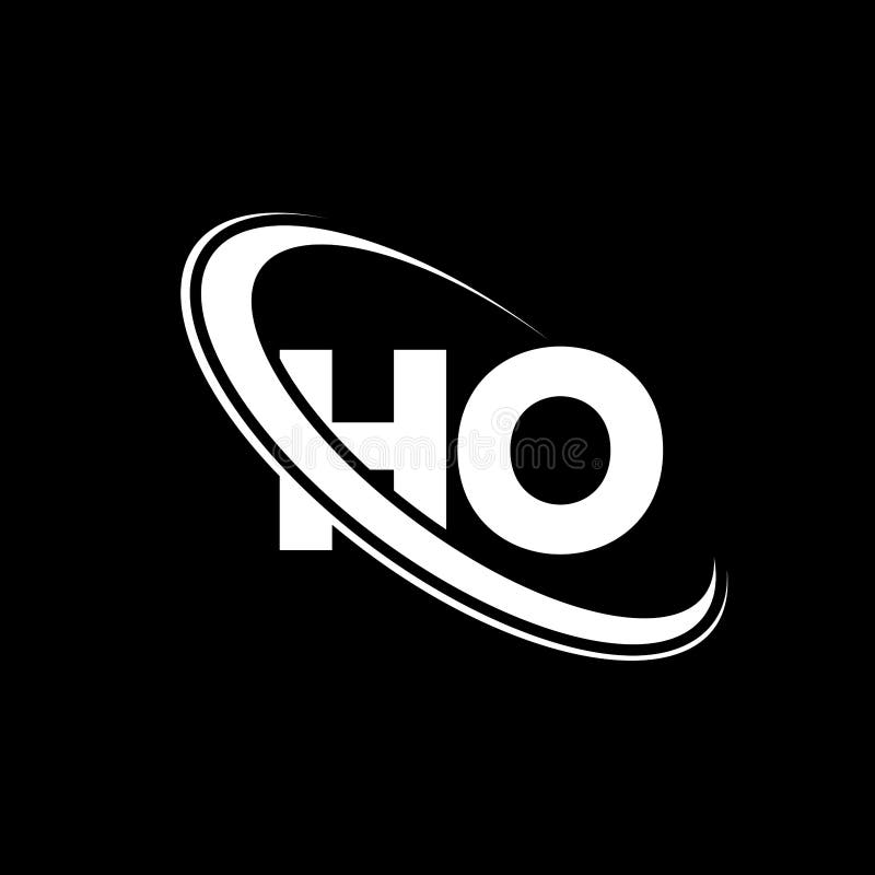 HO Logo. H O Design. White HO Letter. HO/H O Letter Logo Design Stock ...